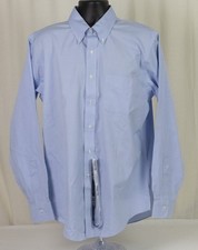 NWT Brooks Brothers Supima Cotton Non Iron Light Blue BD Dress SHIRT 16.5 x 36