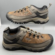 Keen Targhee III Waterproof Men  s 10 Trail Hiking Outdoor Shoes Brown Leather