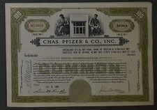 45 X Chas. Pfizer & Co., Inc. 1950er 100 shares