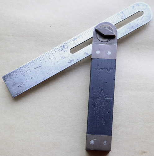 5” Star Tool Co.(Middletown, Ct.) Bevel Square / Pat. Nov. 5, 1867 / Star Logo