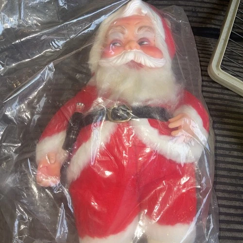 Rushton Vintage 1950s Coca-Cola Santa Claus Collectible 18” Tall