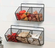 Wall Mount Vegetable Or Fruit Rack for Kitchen Storage