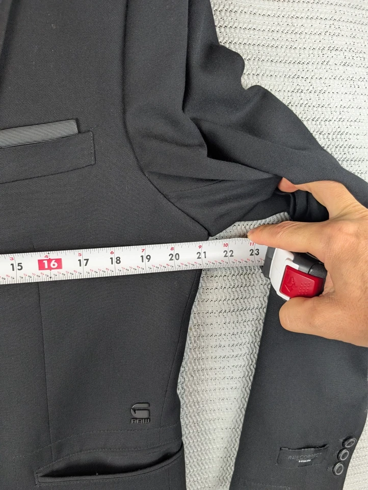 Chaqueta de traje blazer G-Star Raw Correct negra talla 54 eu se adapta a 42 pecho Foto 3 de 4