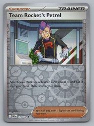 Team Rocket's Petrel 176/182 Destined Rivals Reverse Holo Uncommon