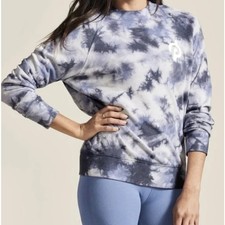 Spiritual Gangster x Peloton Sweatshirt Size Large Purple Tie Dye Pullover Yoga
