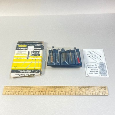 General Center Finder Wiggler Set 4 Pc S-389-4 w/ Case USA