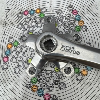 Vintage SR Sakae Super Custom Crankset 170mm 86 BCD Square Taper