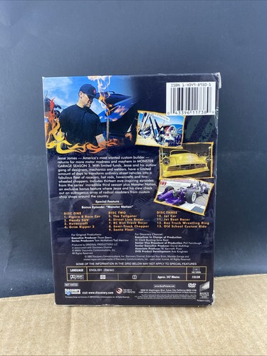 Monster Garage Season Three DVD, MULTIPLE DVD'S SHIP FREE! - Foto 2 di 2