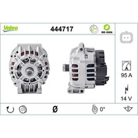 Lichtmaschine Generator 14 V 95 A Ø 55 Mm Valeo FüR U.A. Dacia Sandero