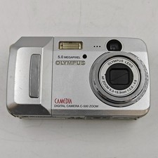 Olympus C-500 Zoom 5.0 MP Digital Camera Silver - Not Working