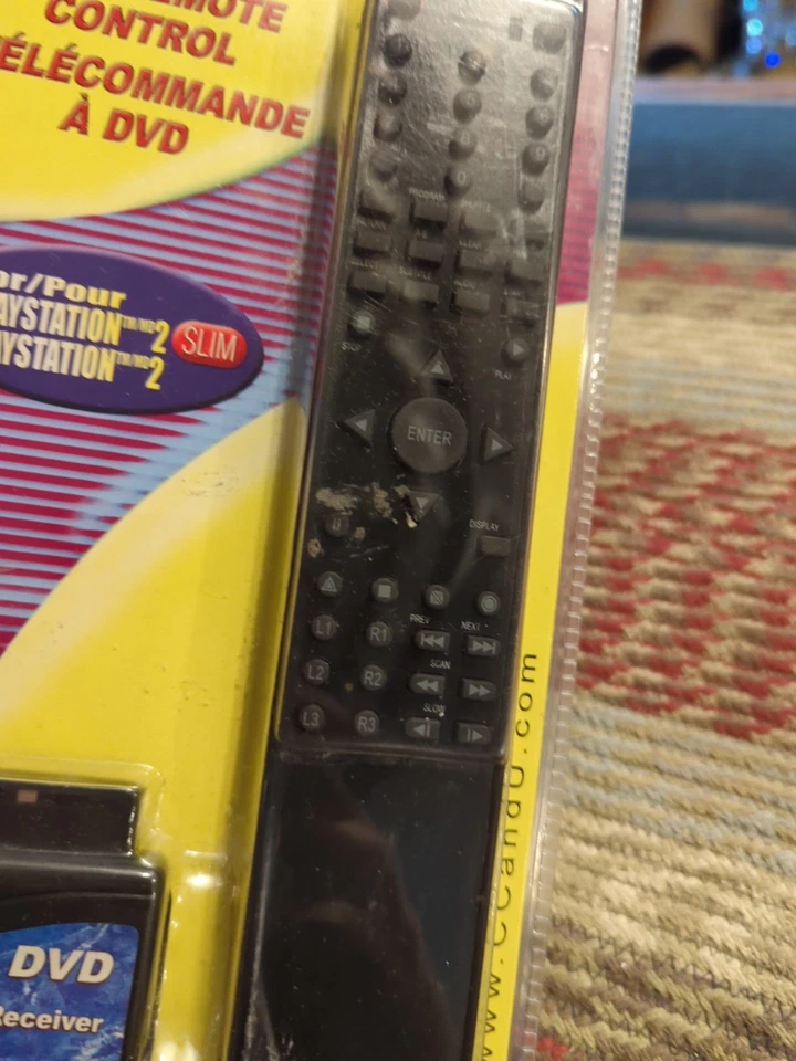 New Sealed Vintage DVD PlayStation 2 PS2 Slim DVD Remote Control Made In Canada  - Image 4 of 4
