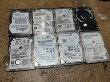 Lot of 8 Healthy 500GB SATA 2.5" Mixed Speeds Laptop Hard Drives Major Brands