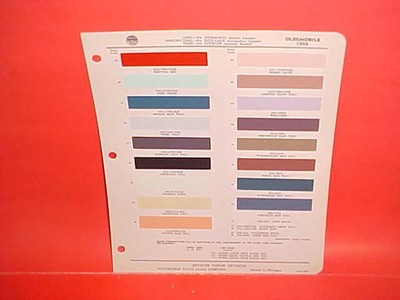 1958 OLDSMOBILE SUPER DYNAMIC 88 98 CONVERTIBLE HOLIDAY COUPE PAINT CHIPS DITZ