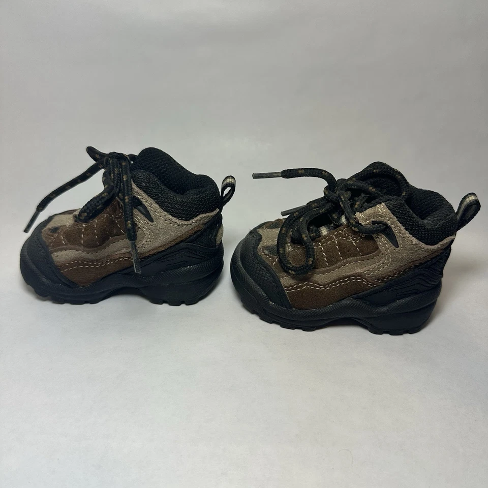 Botas de Senderismo Bebé Cherokee Talla 1 Vintage Cuero Superior Foto 3 de 4