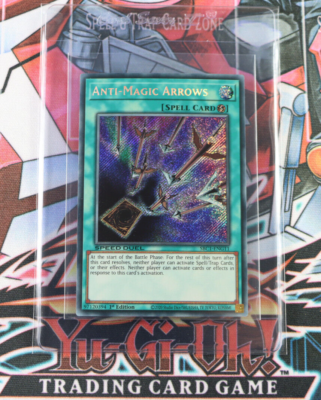 YuGiOh Spell Card Anti-Magic Arrows SBC1-ENG11 1st Edition Secret Rare |  eBay