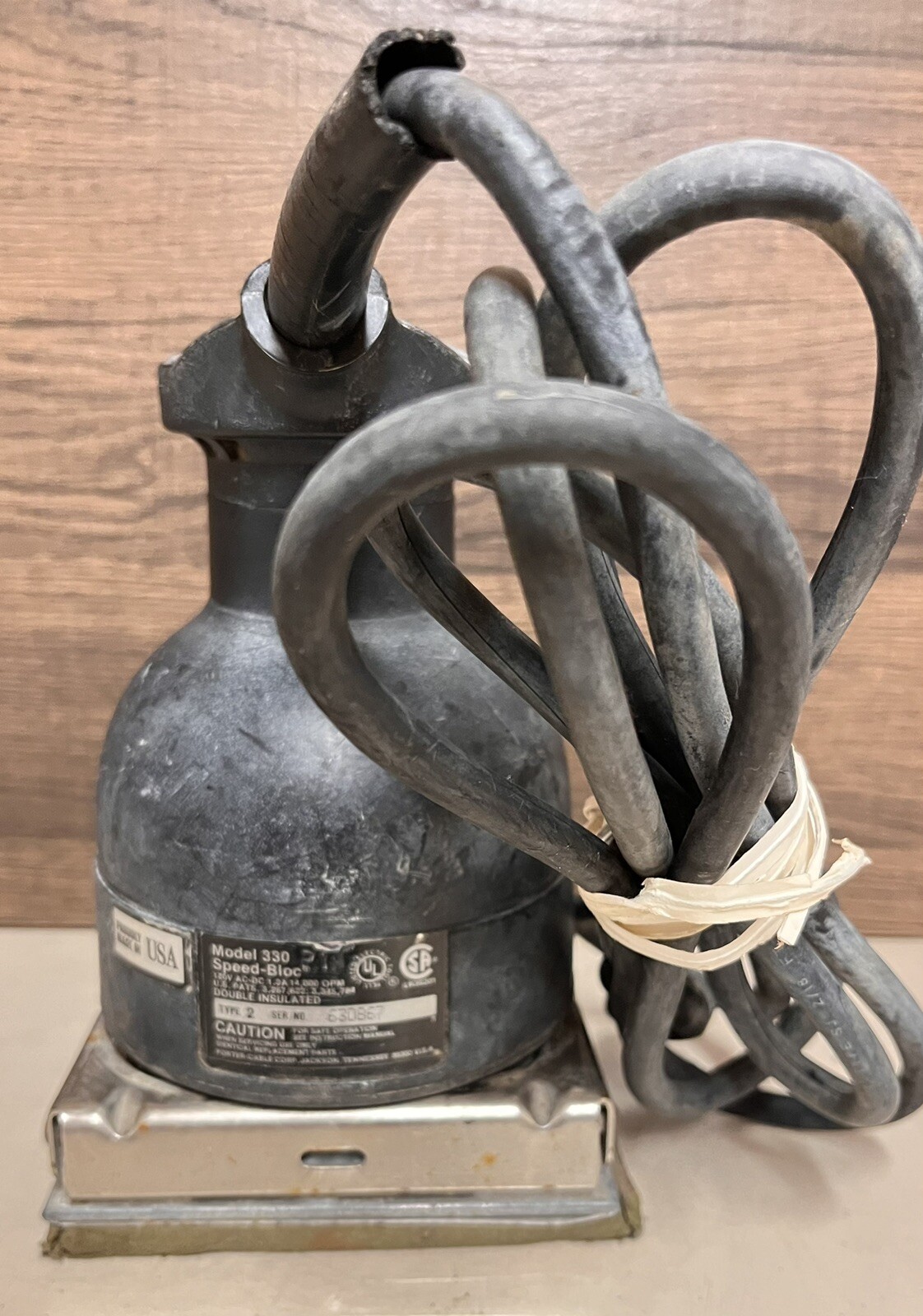 Tested Porter Cable "SPEEDBLOC" MODEL 330, TYPE 2, 1/4 SHEET FINISH