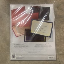 GARTNER STUDIOS CERTIFICATE HOLDERS 6 Count BLACK/GOLD FOIL DESIGN