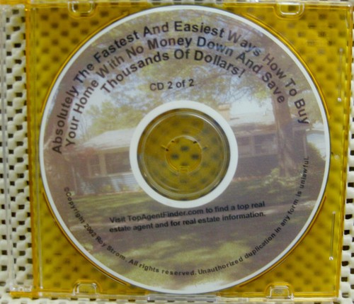 o'o'o . Set of 4 CDs . . HOW TO BUY YOUR HOME with NO MONEY DOWN . . Roy Strom - Picture 3 of 5