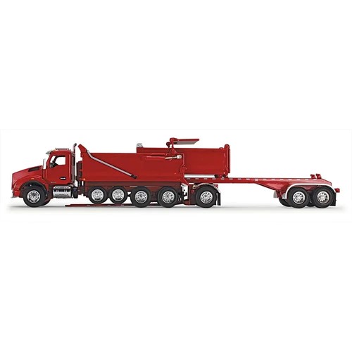 First Gear 1/64 scale Kenworth T880 Rogue Dump & Rogue Transfer Dump Viper Red - Picture 3 of 5