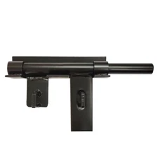 6 1/2" Gate Door Heavy Duty Slide Double Lockable Latch Black Powder Coated