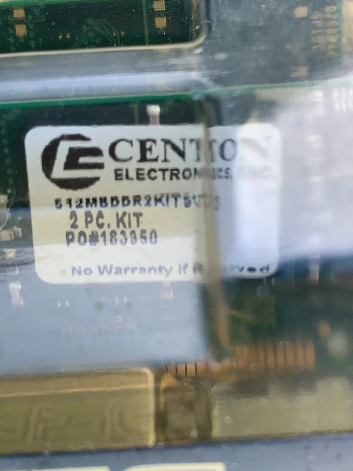 Centon DDR2 512MB Gemini Dual Channel Kit PC2-4200 DDR2 533 - Image 4 of 4