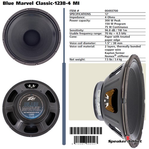 peavey blue marvel 10 speaker