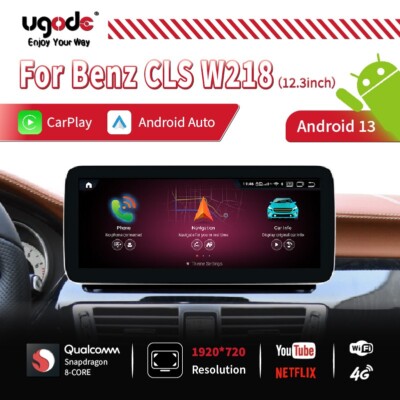 12.3'' Android13 Screen Display Multimedia Radio Mercedes Benz CLS W218 2010-2015