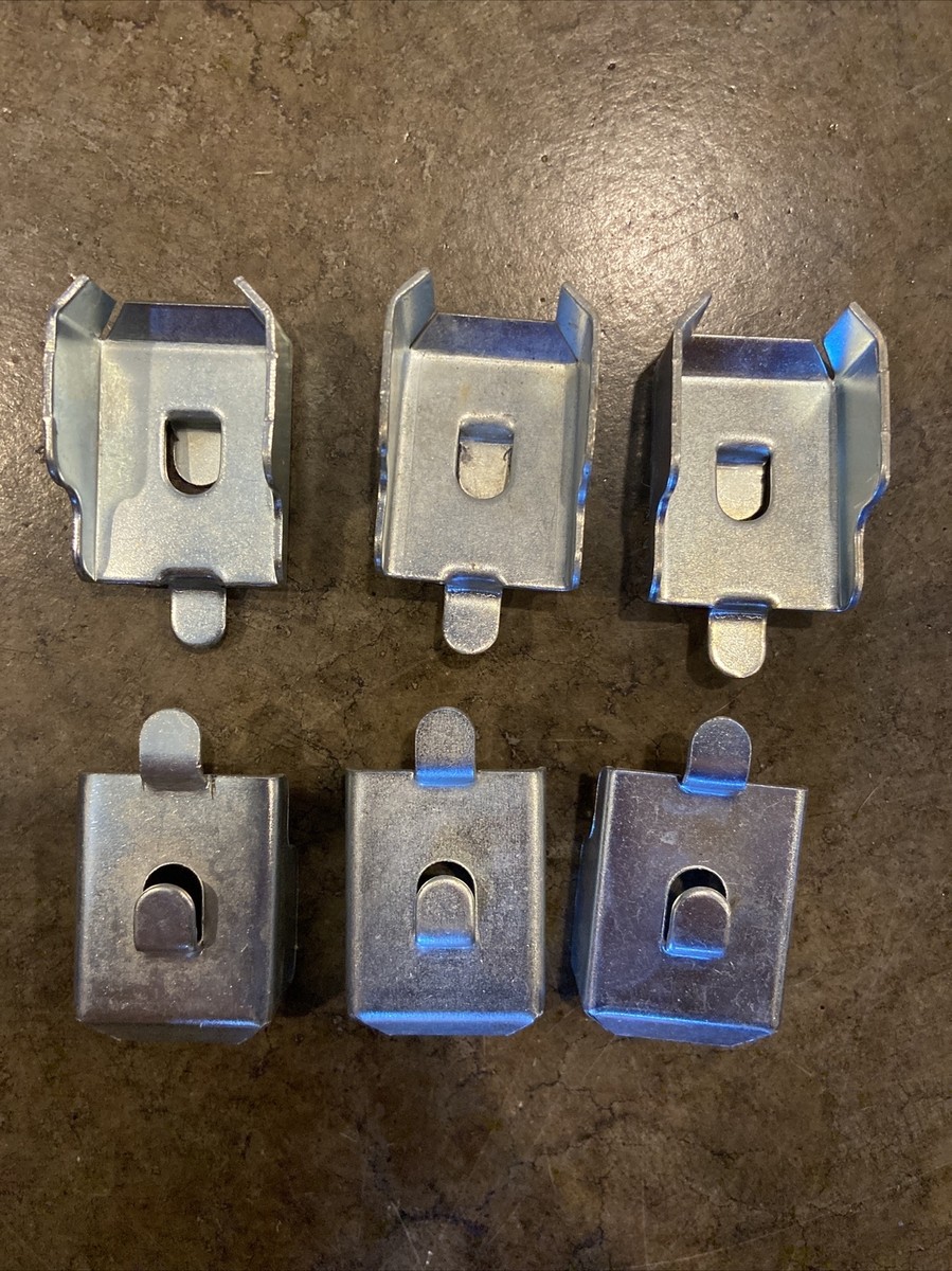 dbx DI1① Lot of 6 Global Industrial Extra Shelf Clips, Steel, Model #234071