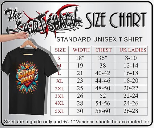 Super Heart Dad - Funny Super Dad T-shirt, 100% Cotton, Unisex Design for Heroic - Picture 11 of 46