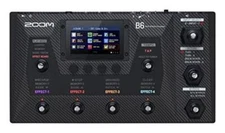 Zoom B6 Bass Guitar Multi-Effects Pedal Processor Full-color LCD Touchscreen