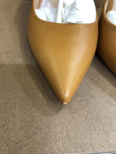 Zapatos de salón V 1969 Italia para mujer, marrón, cuero, 38 EUR - Imagen 4 de 4