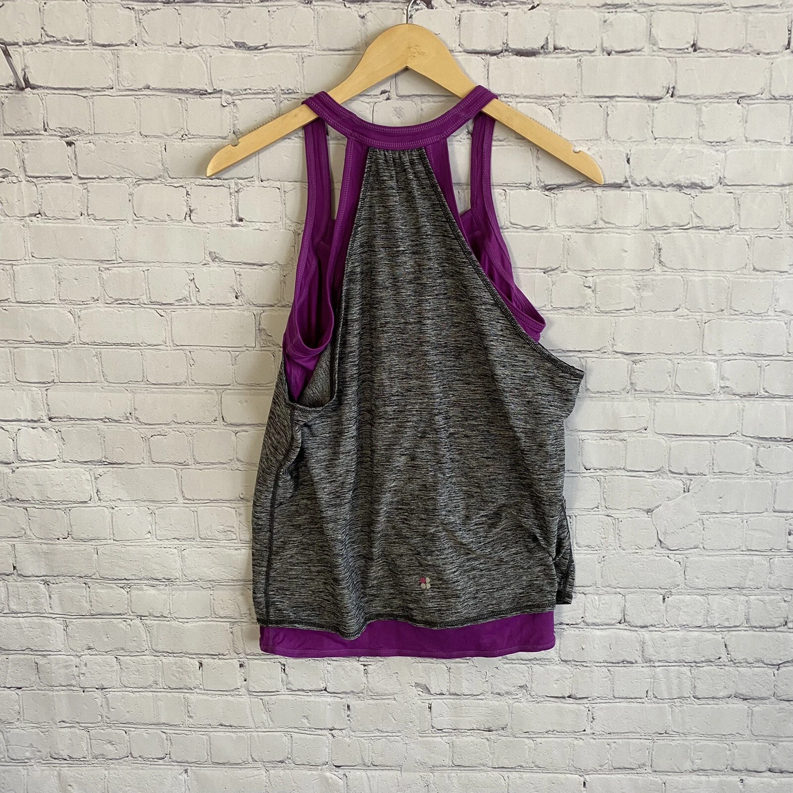 sweaty-betty contrast trim racerback tank-top