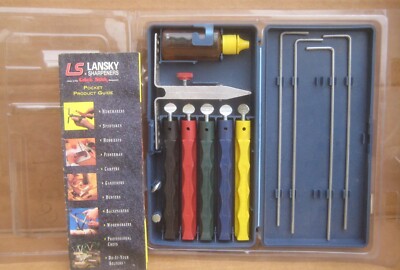 Lansky Deluxe 5-Stone Sharpening System Used In Box