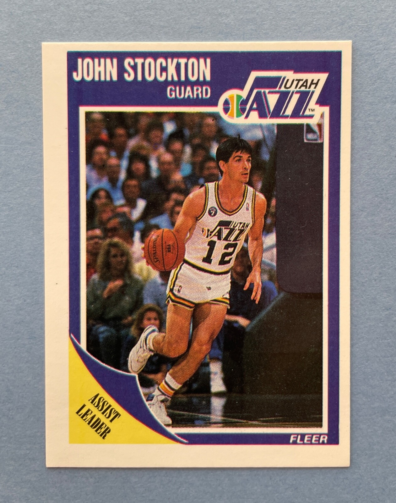 1989-90 Fleer Basketball John Stockton #156 HOF Utah Jazz