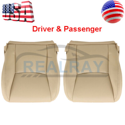Driver Side Bottom Leather Seat Cover For 2003-2009 Lexus GX470 – Tan Microfiber Leather