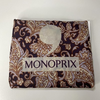 Monoprix Sac Pliable Shopping Fourre-tout Design Fleurs Neuf