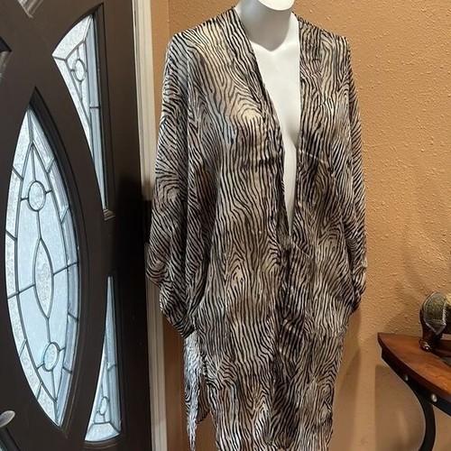 Sonoma animal print open kimono coverup - Picture 2 of 6