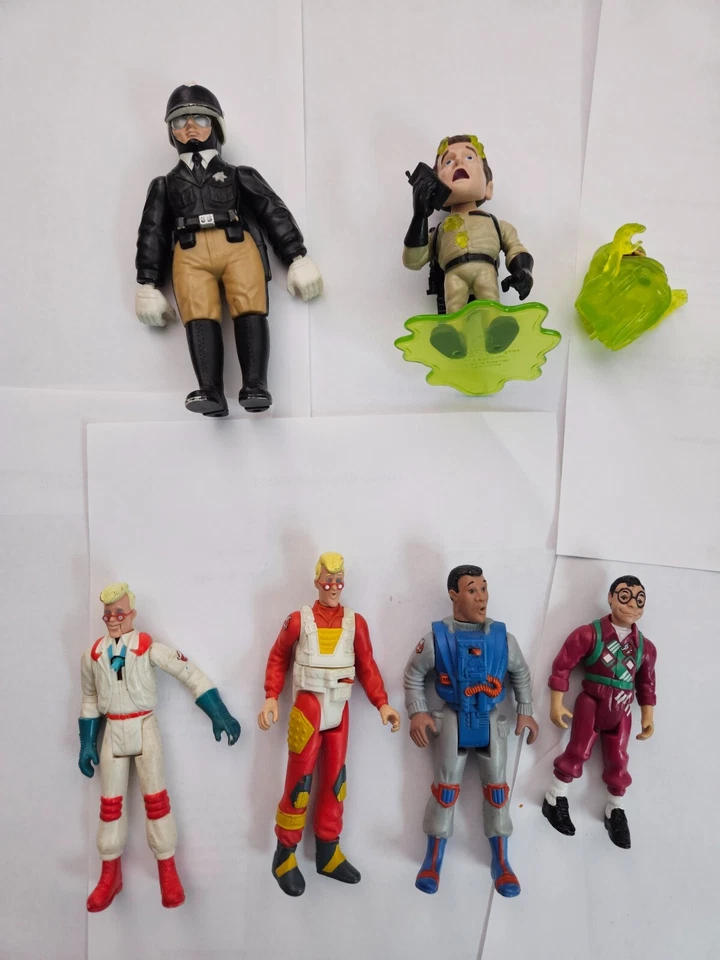 Lote de Figuras de Acción Kenner Vintage Originales Cazafantasmas Reales X-Cop Foto 2 de 4