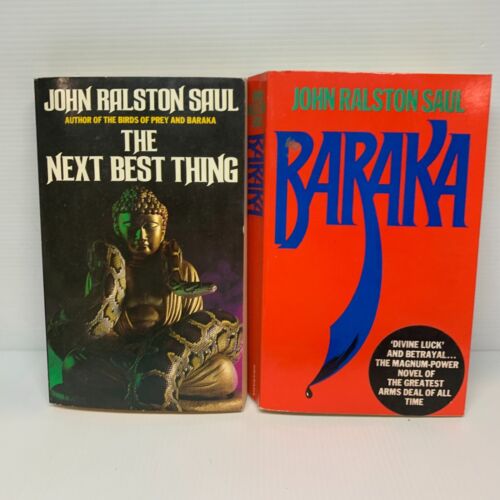 Vintage 2x John Ralston Saul Paperback Books Bundle Lot Fantasy, Suspense - Picture 1 of 7