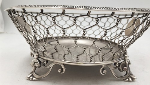 W. Gale Coin Silver Fishnet Bowl from 1856 - Picture 5 of 7