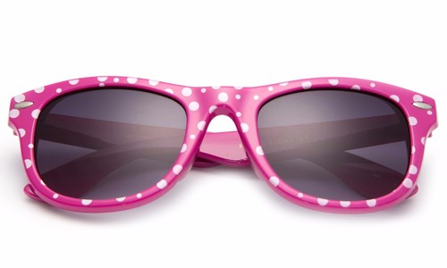 Gafas de sol clásicas con borde con cuernos para niñas talla divertida elegantes a lunares gafas de sol - Imagen 15 de 15