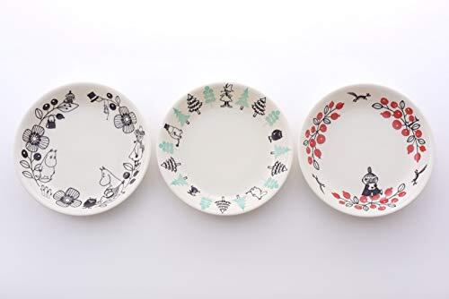 Plato de curry y pasta Yamaka Shoten Moomin Valley blanco negro verde