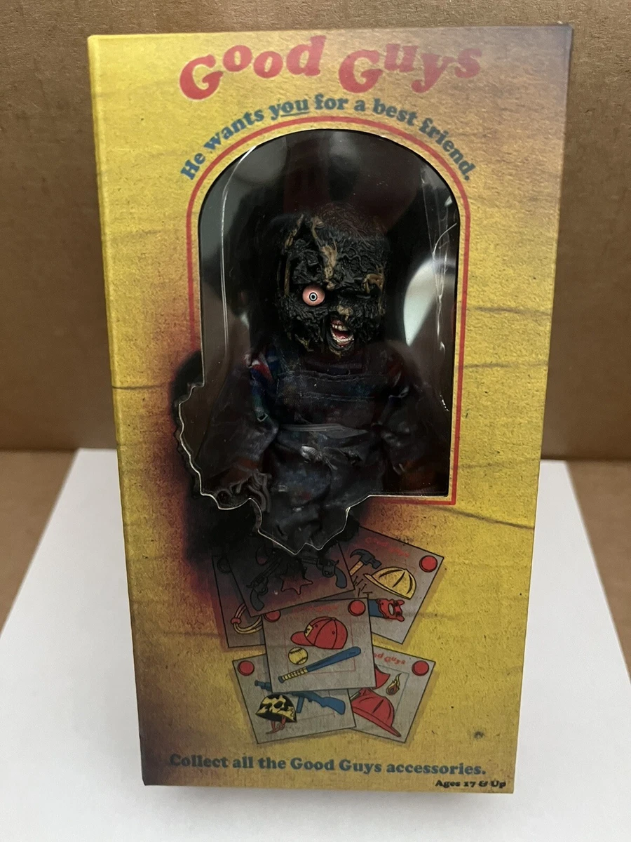Neca Child’s Play Chucky Good Guy Doll Charred Scream Factory Sealed New Mint