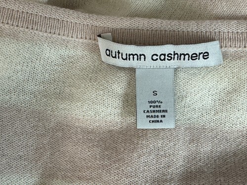 autumn cashmere Striped Pullover Sweater Women S EUC Lightweight Tie Long Sleeve - Picture 9 of 10