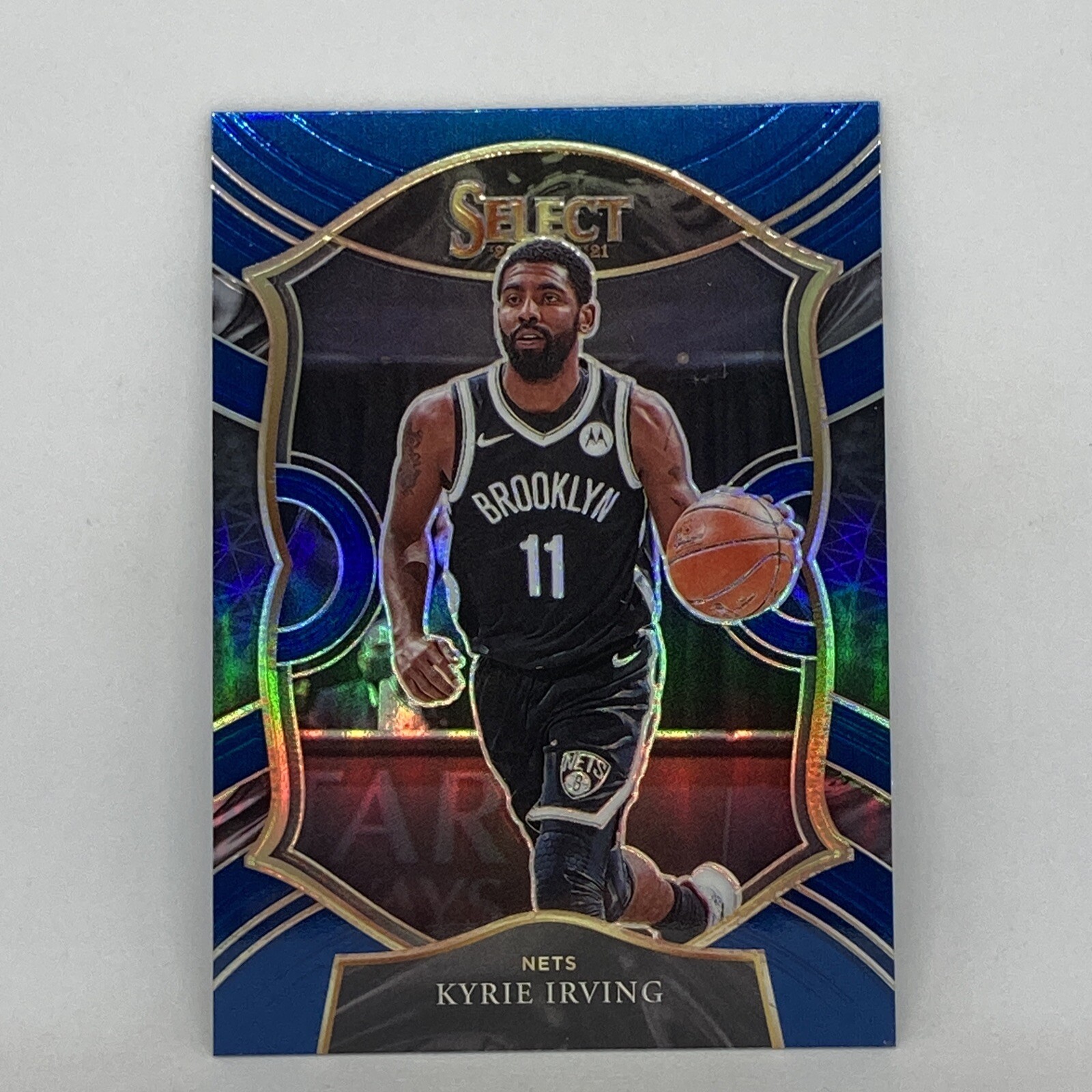 Kyrie Irving Blue Prizm Insert 2020-21 Panini Select Basketball Card #42 Mint