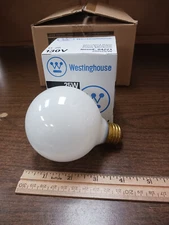 Westinghouse 25 Watts 130 v G25 Bulb #04221 - White - Value Priced 6 Pack *EXC*