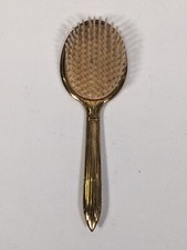 Vintage Golden Mirror Hair Brush Comb Vanity RARE