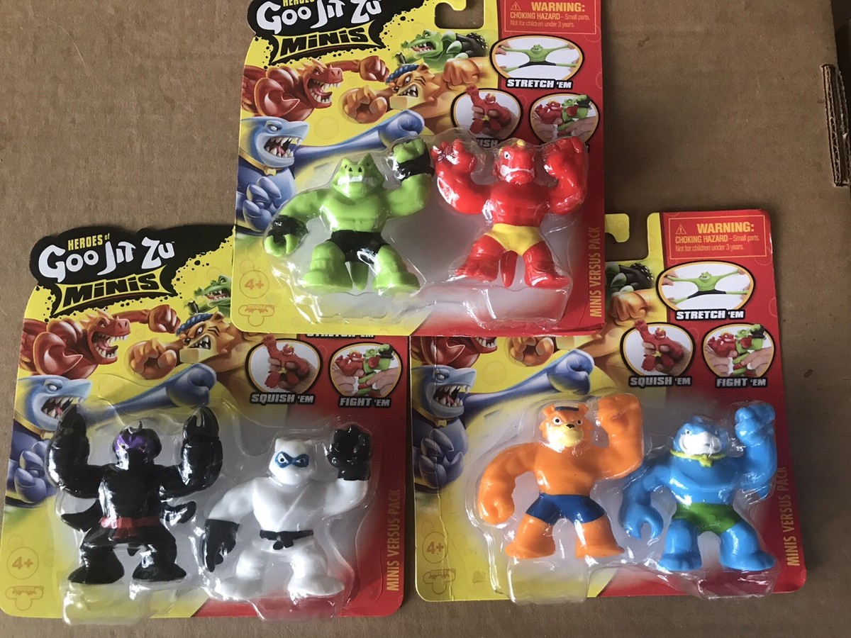 Moose Toys Heroes of GOO JIT ZU Minis Versus Packs Set of all 3