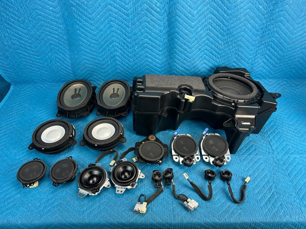 Lexus LX570 M.Levinson Speakers Tweeters Subwoofer Box 16pc Set Lexus LX570 M.Levinson Speakers Tweeters Subwoofer Box 16pc Set