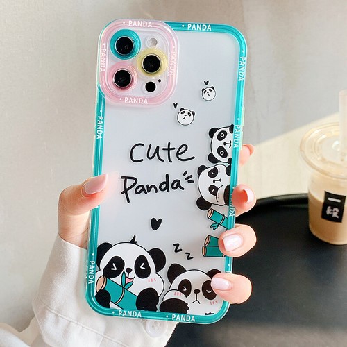 For OPPO Reno Realme Milk Tea Panda Cute Cartoon Phone Case Cover Women Girl Hot - Zdjęcie 11 z 14